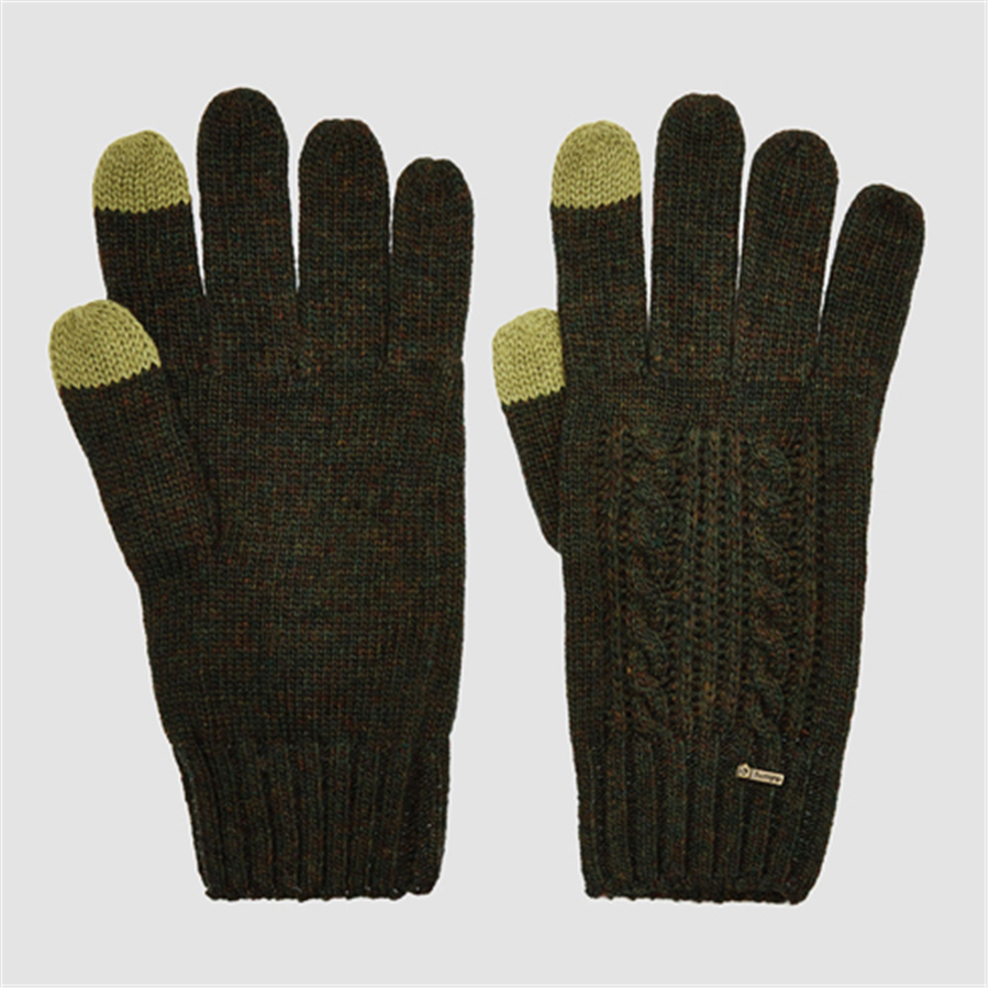 Dubarry Tory Knitted Gloves - Olive S 1